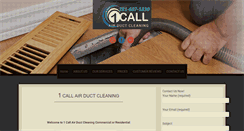 Desktop Screenshot of 1callairductcleaning.com