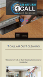 Mobile Screenshot of 1callairductcleaning.com